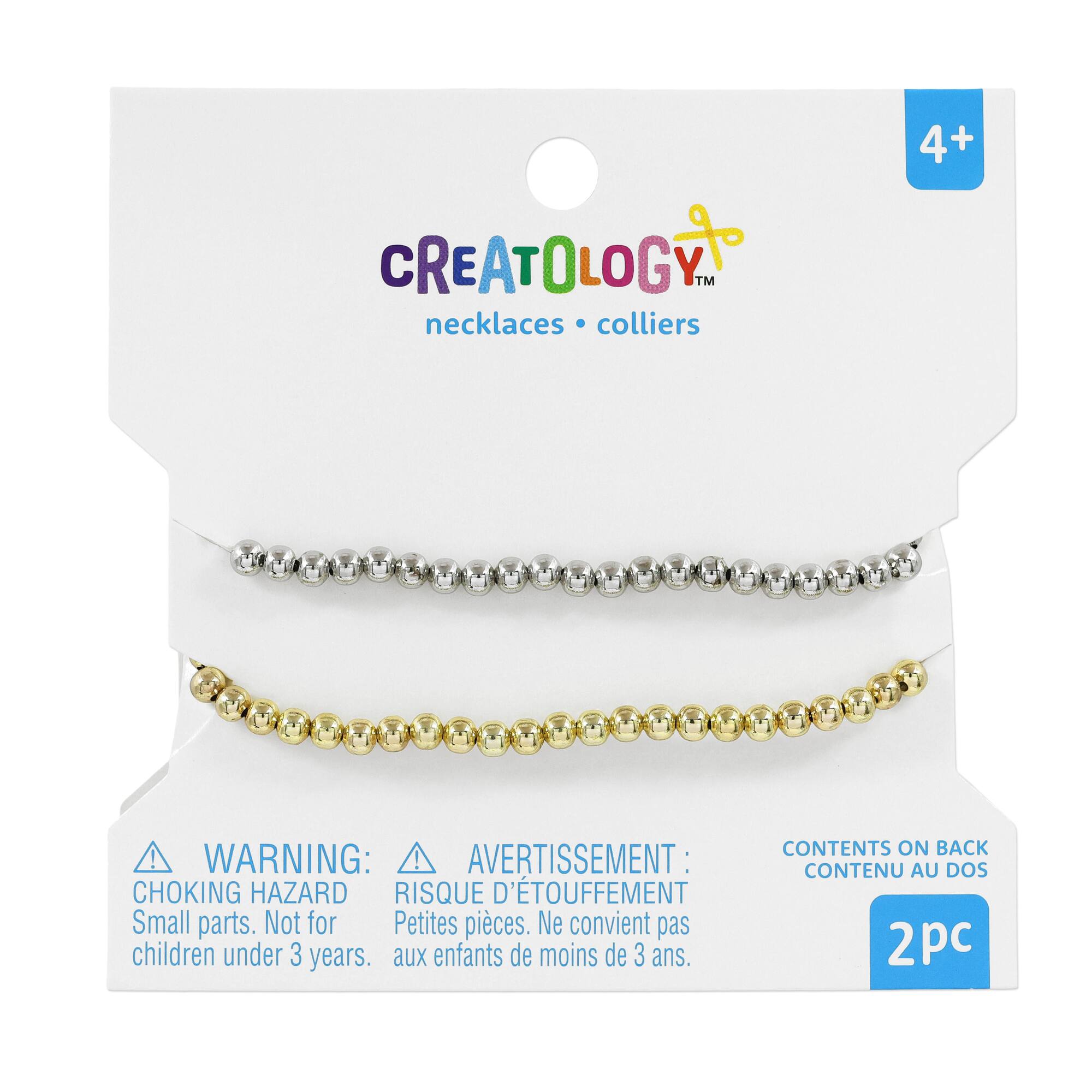 Gold & Silver Finish Ball Necklaces by Creatology™